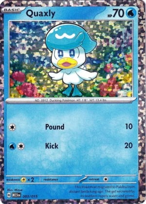 Quaxly McDonalds promo TCG card